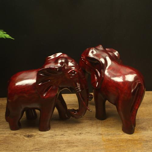 红木工艺品木雕大象摆件木质家居饰品木制品象礼品新款对象